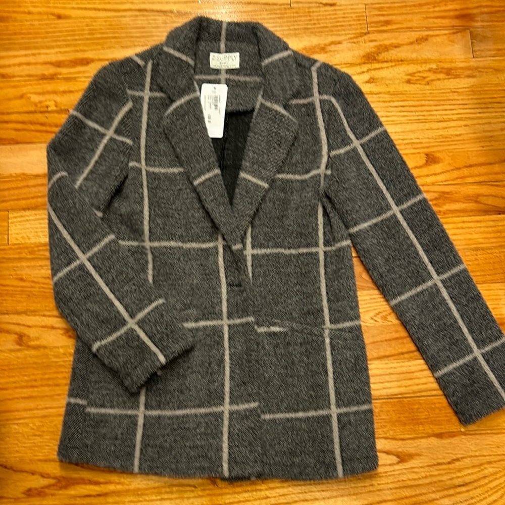 Z Supply Anna Plaid Blazer NWT